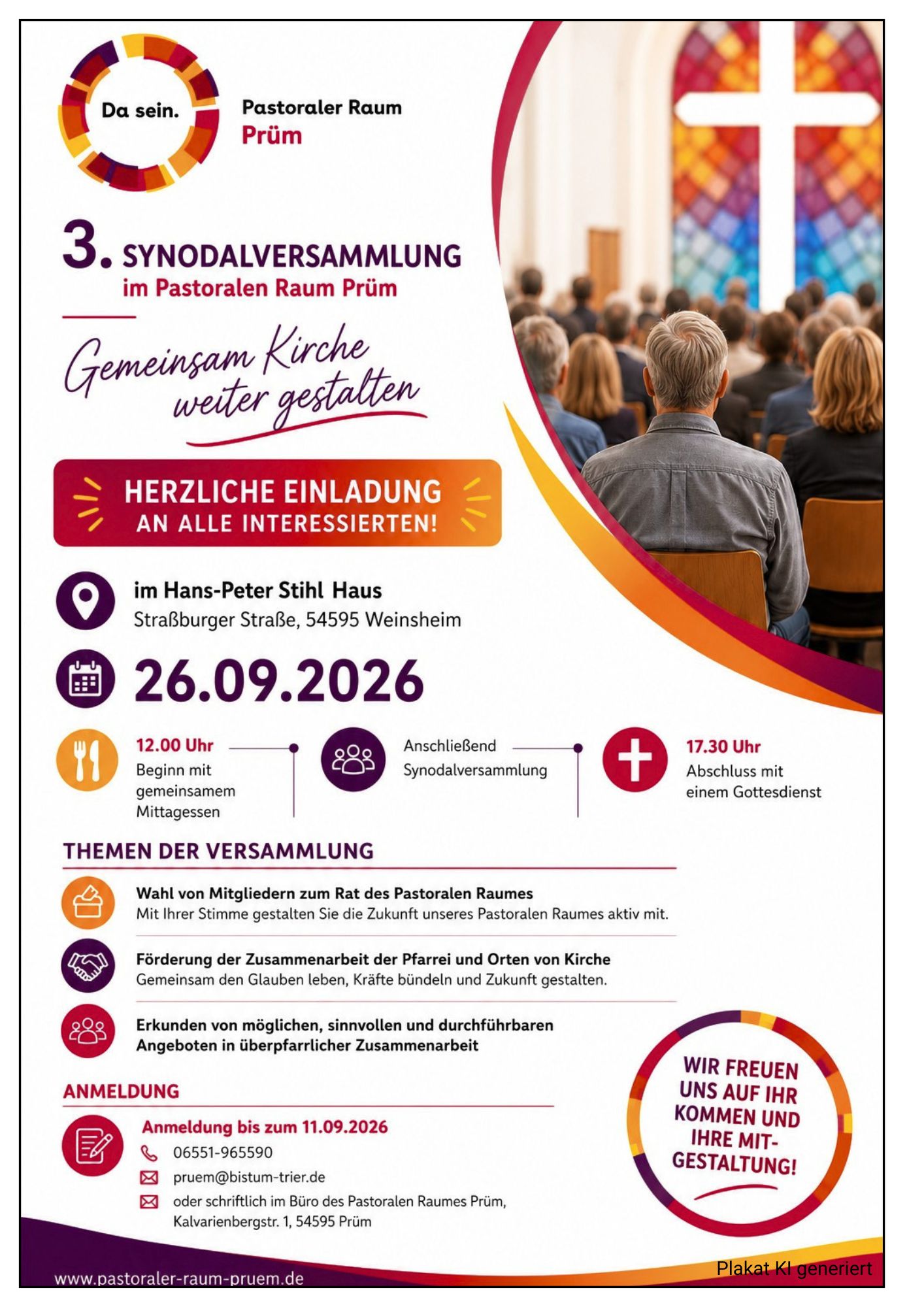 Einladung zur 3. Synodalversammlung
