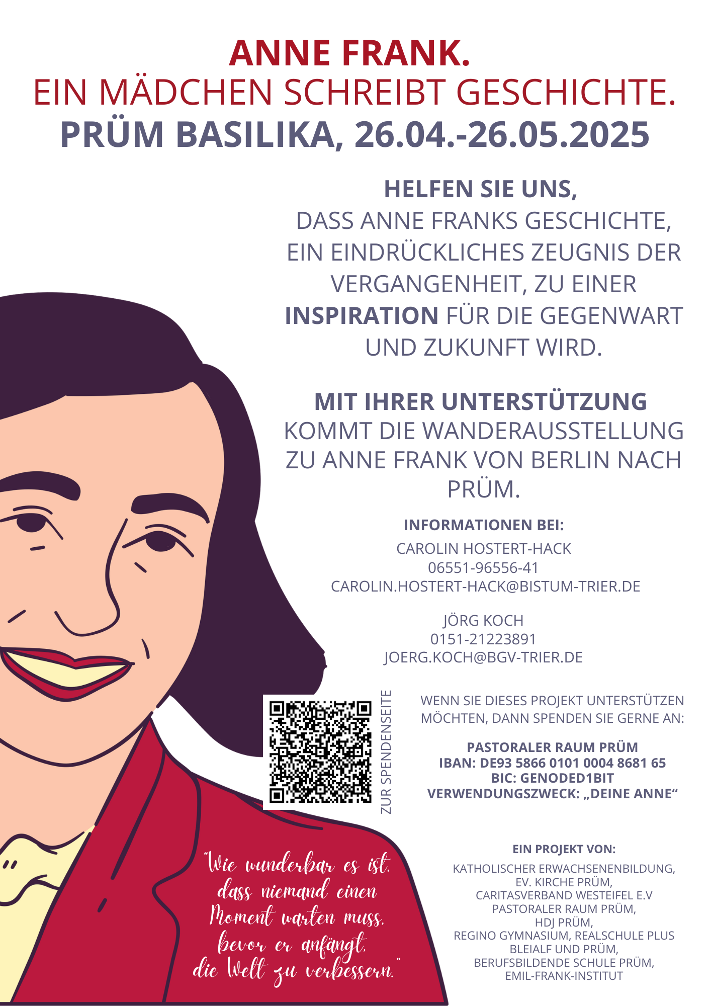 Plakat Deine Anne korrigiert